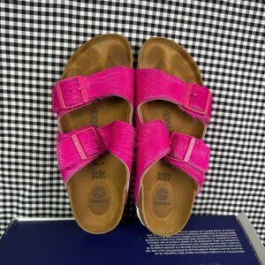 CNCPTS x Birkenstock Arizona Concepts Hyper Pink Fur Sandal Womens EU 37 / US 6
